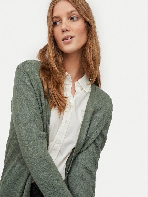 Vila Vila Strickjacke Ril 14044041 Grün Regular Fit