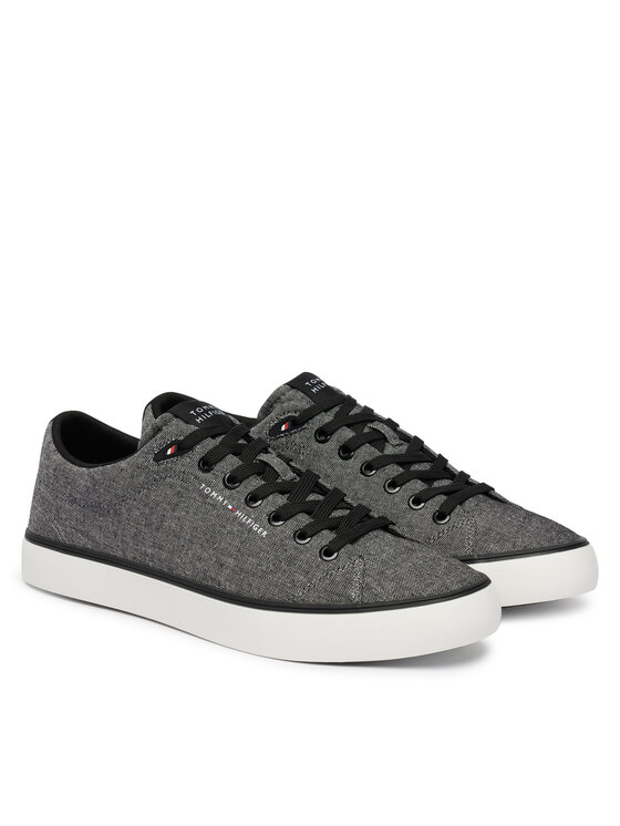 Tommy Hilfiger Tommy Hilfiger Tenisky Th Hi Vulc Core Low Chambray FM0FM05818 Sivá