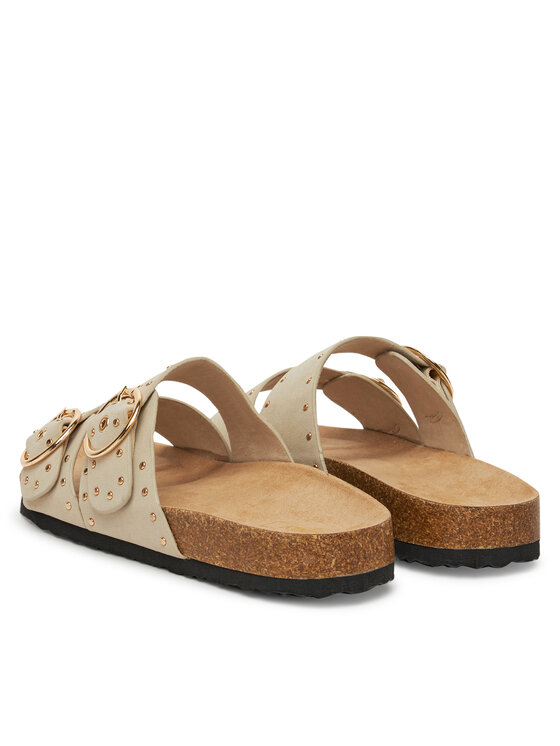 ONLY Shoes ONLY Shoes Şlapi Onlmaxi-15 Pu Studs Buckle 15341190 Écru