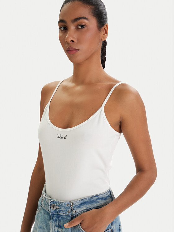 KARL LAGERFELD KARL LAGERFELD Souprava topů B1W47021 Černá Slim Fit