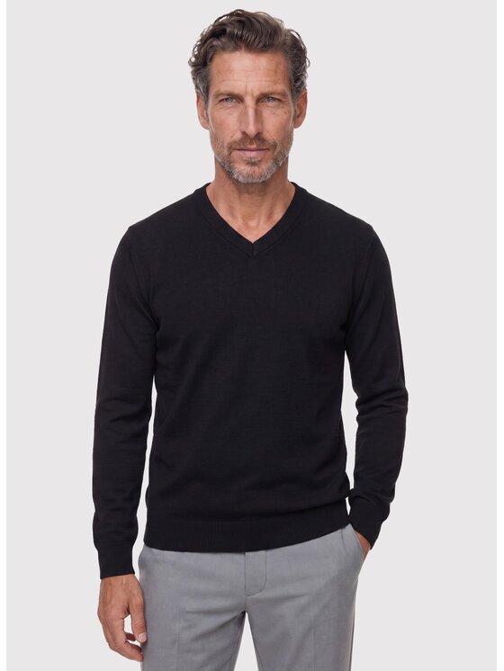 Pako Lorente Pako Lorente Sweter P26WB-2X-003 Czarny Straight Fit