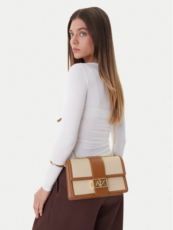 Armani Exchange Torebka XW000070 AF22570 M6261 Écru