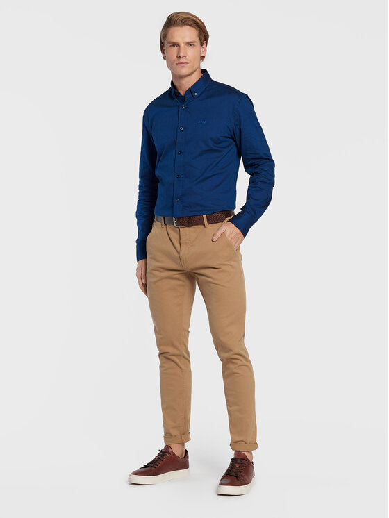 Camicia C-Hal 50478855 Blu scuro Casual Fit