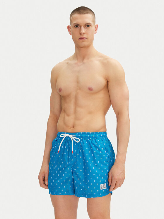 Henderson Henderson Pantaloni scurți pentru înot Rook 42615 Albastru Regular Fit