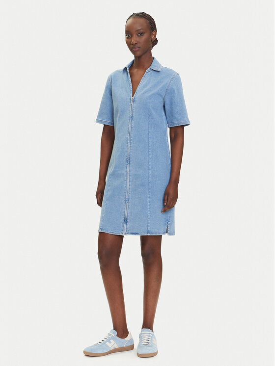 ONLY ONLY Džínové šaty Frida 15360436 Modrá Regular Fit