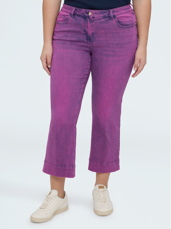 Fiorella Rubino Fiorella Rubino Jeansy P460T305251N019 Fioletowy Flare Fit