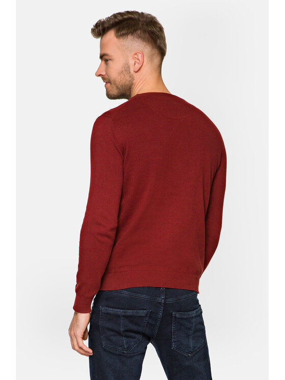 Lancerto Lancerto Sweter Remy Czerwony Regular Fit