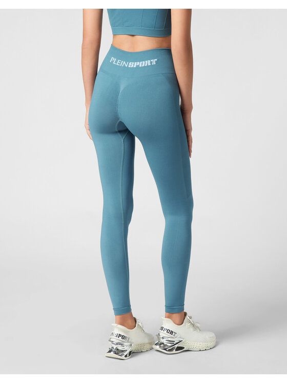 Plein Sport Plein Sport Legginsy 22127 Błękitny Active Fit