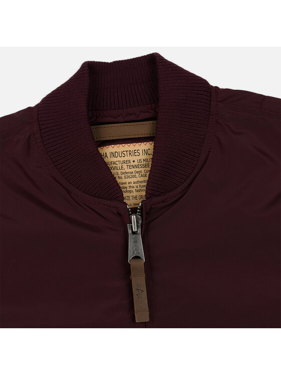 Alpha Industries Alpha Industries Bunda bomber MA-1 TT Light Bomber Jacket Červená Slim Fit