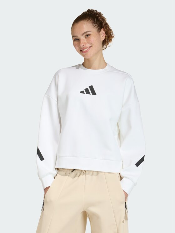 adidas adidas Bluza 159002 Biały Loose Fit