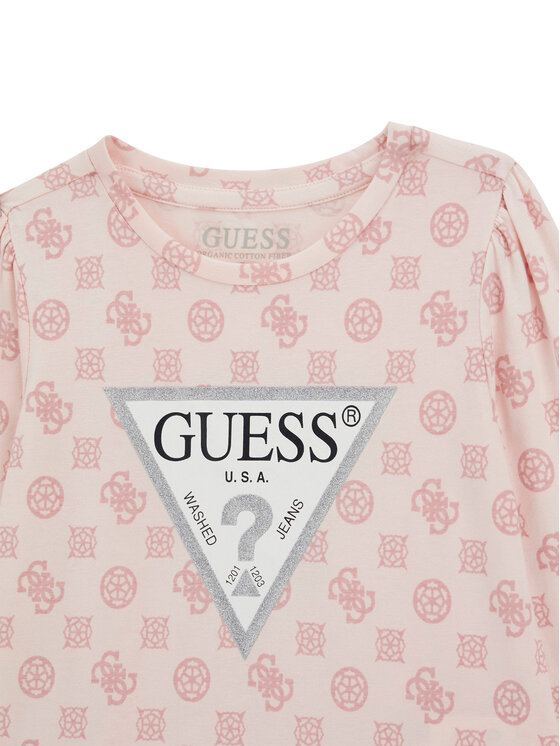 Guess Guess Μπλουζάκι K5BI05 J1314 Ροζ Regular Fit