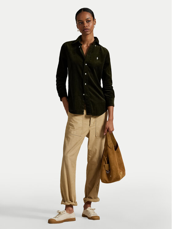 Polo Ralph Lauren Polo Ralph Lauren Košulja 211971526001 Zelena Slim Fit