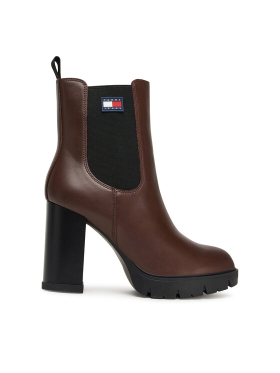 Tommy Jeans Tommy Jeans Īsie zābaki Tjw EN0EN02831 Brūns
