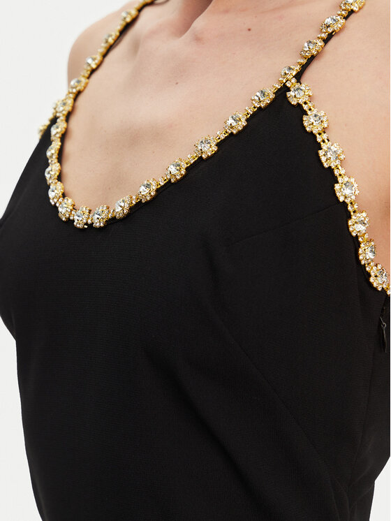 Silvian Heach Silvian Heach Estélyi ruha GPP25320VE Fekete Regular Fit