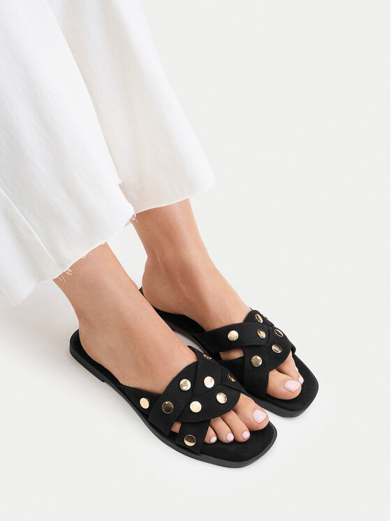 DeeZee DeeZee Pantoletten CEO-HY2650-4 Schwarz