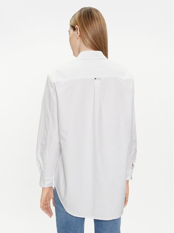 Tommy Jeans Tommy Jeans Košulja Badge DW0DW17807 Bijela Relaxed Fit