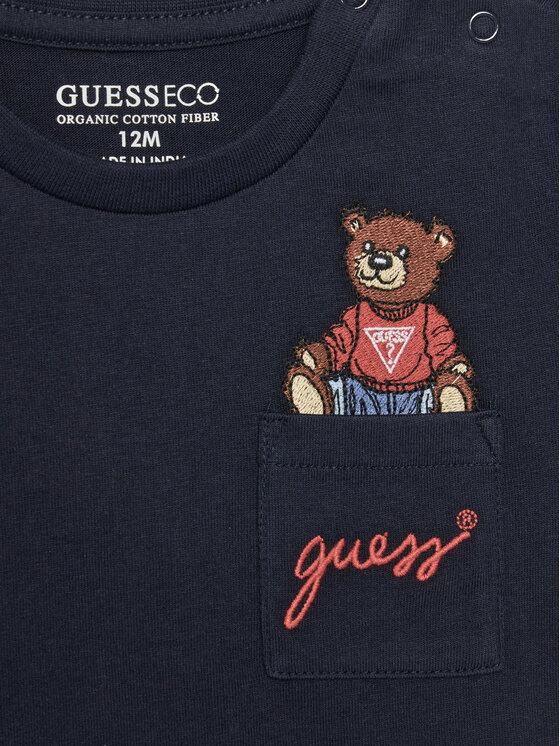 Guess Guess T-shirt I5RI03 I3Z14 Tamnoplava Regular Fit