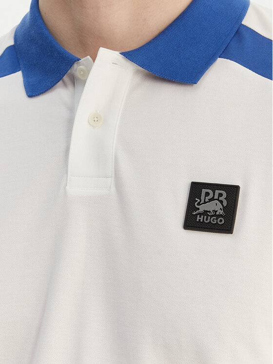 HUGO HUGO Pólóing Dunios_RB 50559650 Fehér Regular Fit