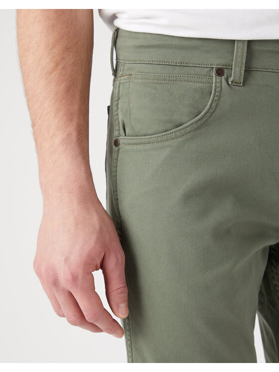 Wrangler Wrangler Pantaloni di tessuto GREENSBORO Verde Regular Fit