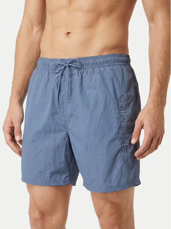 Calvin Klein Swimwear Szorty kąpielowe LV00N61029 Niebieski Regular Fit