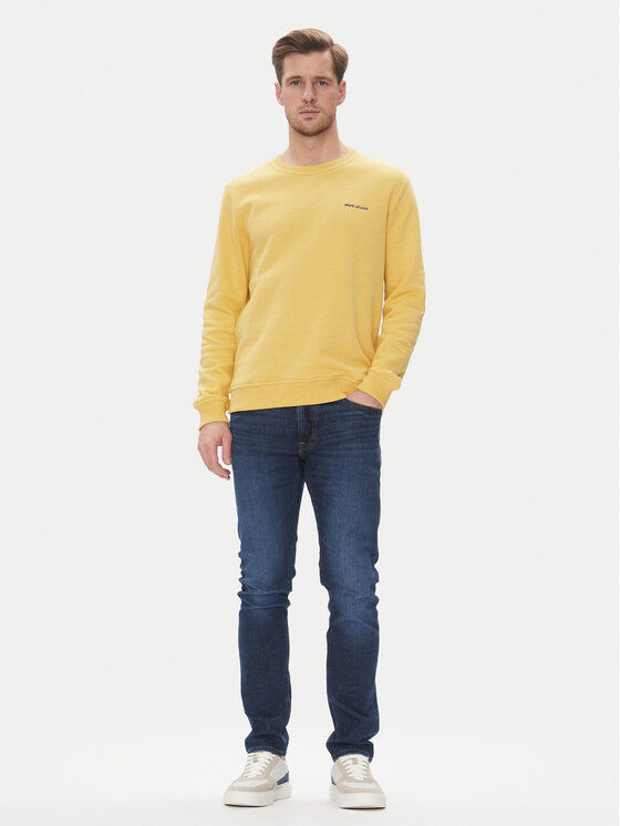 Pepe Jeans Pepe Jeans Pulóver Damian PM582754 Sárga Regular Fit