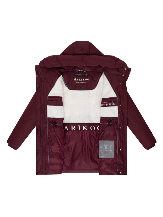 Marikoo Marikoo Kurtka zimowa Delilah Czerwony Regular Fit