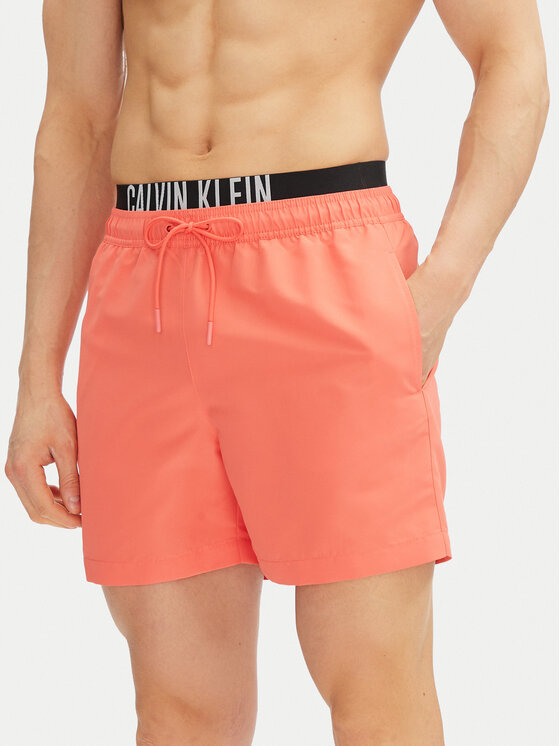 Pantaloni scurți pentru înot Calvin Klein Swimwear Bărbați, Mărimea: L, Roz, KM0KM01093