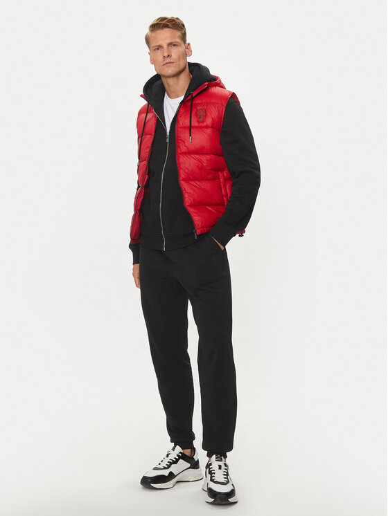 KARL LAGERFELD KARL LAGERFELD Weste Vest 505091 543590 Rot Regular Fit