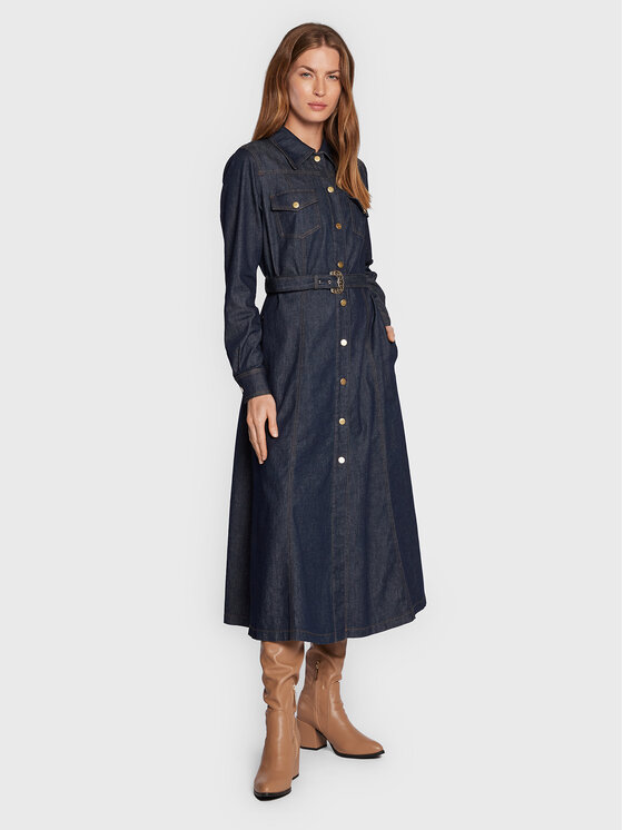 Luisa Spagnoli Luisa Spagnoli Jeans haljina Gela 5393145 Tamnoplava Regular Fit