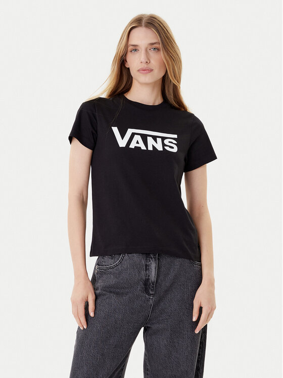Vans Vans T-krekls Flying V Crew Tee VN0A3UP4 Melns Regular Fit