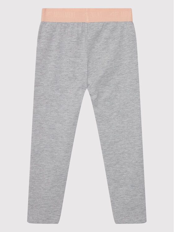 4F 4F Legginsy HJL22-JLEG004 Szary Slim Fit