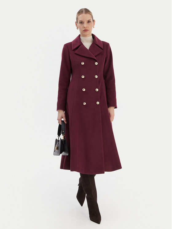 Rinascimento Rinascimento Cappotto di transizione CFC0126730003 Bordeaux Regular Fit