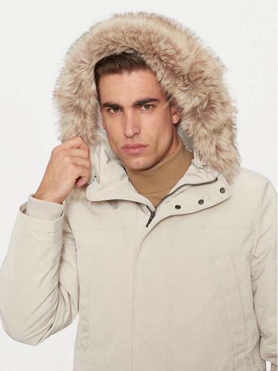 Geox Geox Parka Sandford M4628F T3148 F1616 Ekru Regular Fit