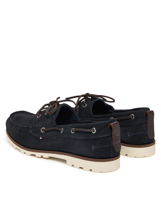 Tommy Hilfiger Tommy Hilfiger Mokasyny Light Sde FM0FM05747 Granatowy