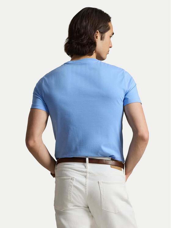 Polo Ralph Lauren Polo Ralph Lauren Majica 710671438526 Modra Custom Slim Fit