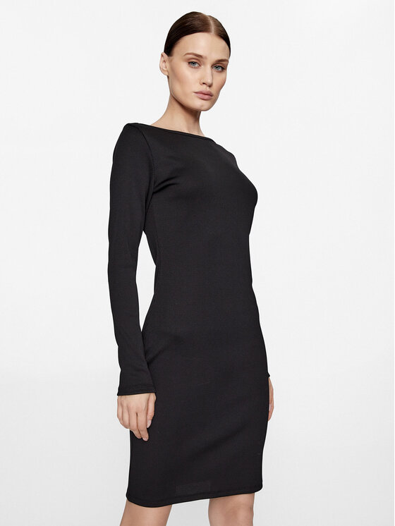 Hugo Každodenné šaty Naretha 50498632 Čierna Slim Fit