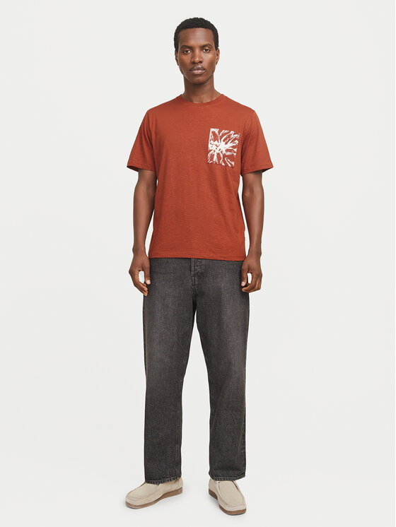 Jack & Jones Jack & Jones T-Shirt Split 12272995 Brązowy Regular Fit