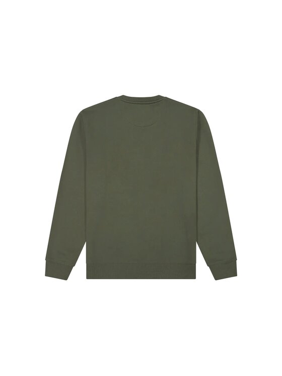 Wrangler Wrangler Felpa EMBROIDERY CREW Verde Comfort Fit