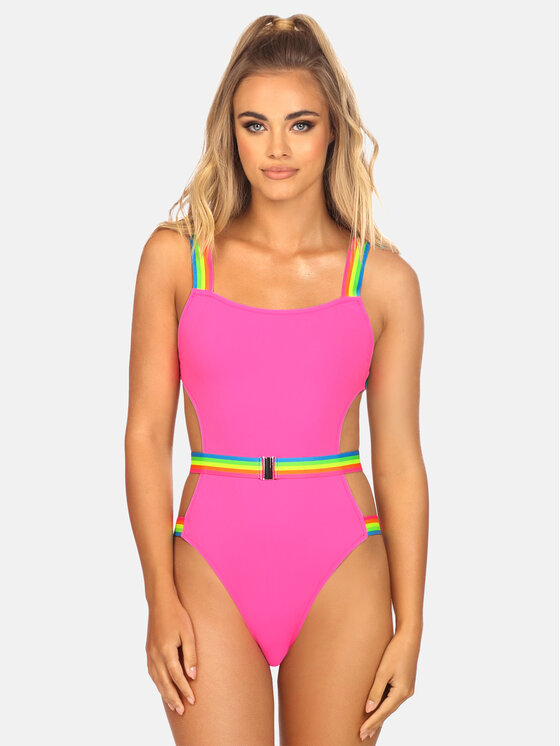 Miss Lou Miss Lou Costume da bagno J-ML032 Rosa