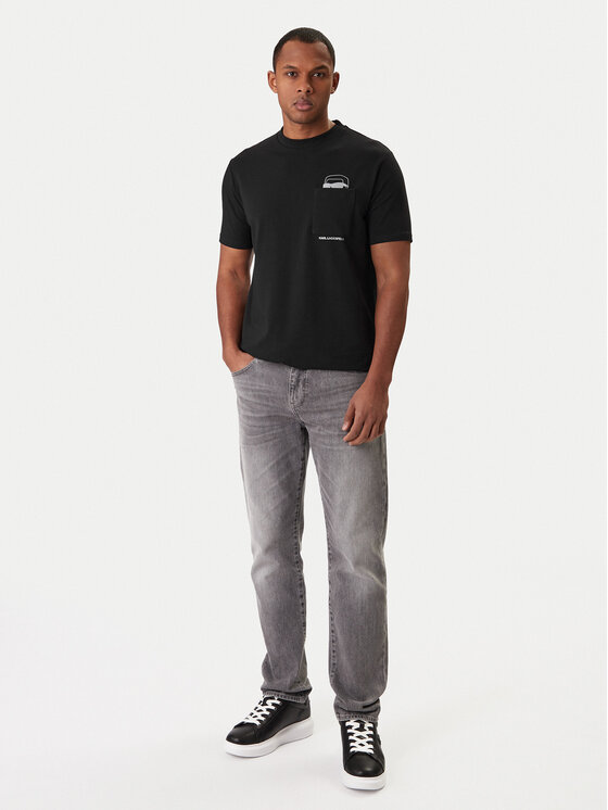 KARL LAGERFELD KARL LAGERFELD T-shirt 755047 561221 Crna Regular Fit