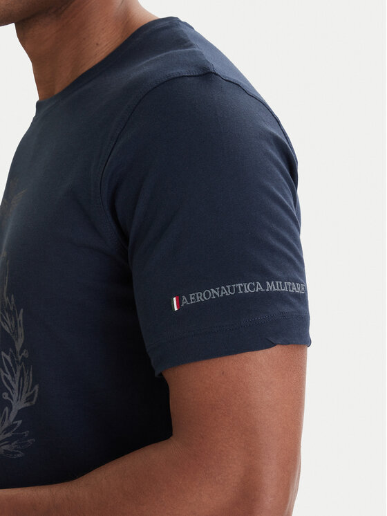Aeronautica Militare Aeronautica Militare T-Shirt 261TS2540UJ00727 Tmavomodrá Regular Fit