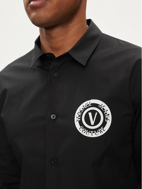 Versace Jeans Couture Versace Jeans Couture Πουκάμισο 76GALYS1 Μαύρο Regular Fit