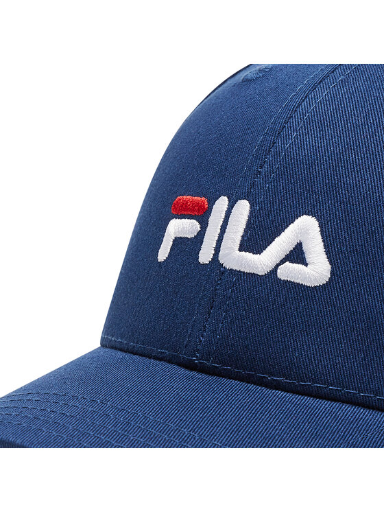 Fila Fila Czapka z daszkiem Brasov 6 Panel Cap With Linear Logo Strap Back FCU0019 Granatowy