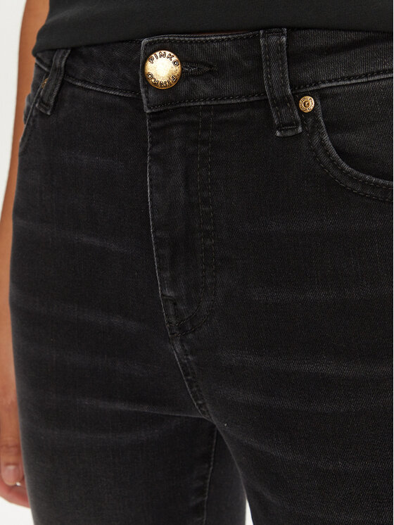 PINKO PINKO Τζιν 100169 A1RH Μαύρο Slim Fit