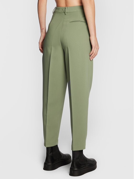 Bruuns Bazaar Bruuns Bazaar Hlače Cindy Sus Dagny BBW2393 Zelena Loose Fit