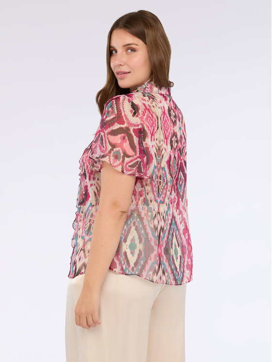 Fiorella Rubino Fiorella Rubino Koszula 5021T001425N0R6 Różowy Regular Fit