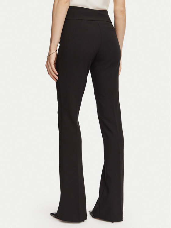 Rinascimento Rinascimento Pantaloni din material CFC0130140003 Negru Flare Fit