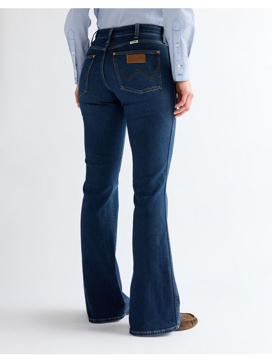Wrangler Wrangler Jeansy MONTANA Niebieski Wide Leg