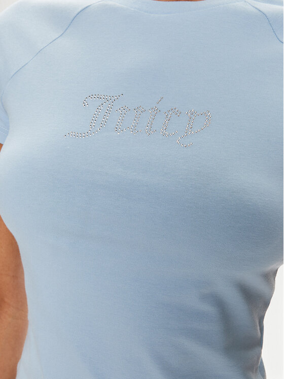 Juicy Couture Juicy Couture T-shirt JCMCT223257 Svijetloplava Slim Fit