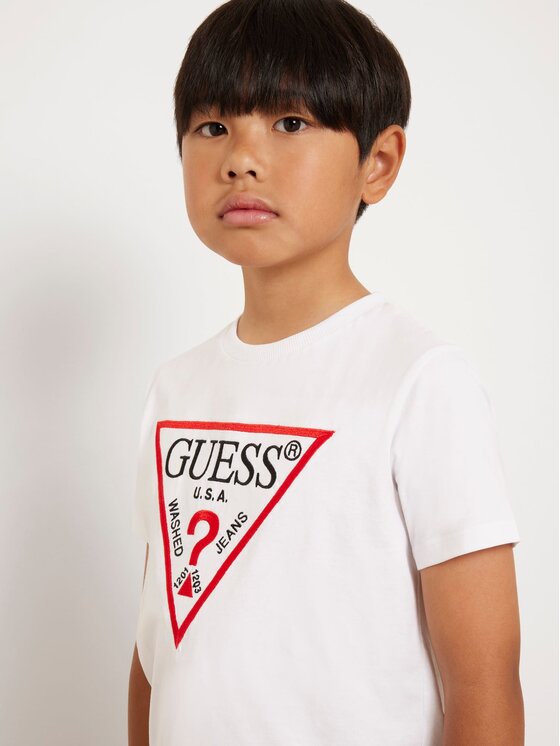 Guess Kids Guess Kids T-Shirt 166551 Biały Classic Fit